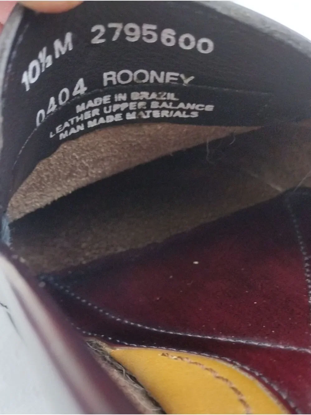 Bass Weejuns Rooney Wine Polished Leather Hand Stitched Upper Penny Loafer Shoe